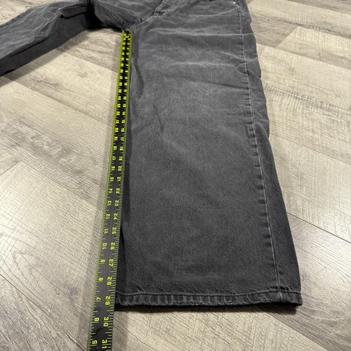 Mikuta The Black Loose Button Fly Black Jeans 100% Cotton Wide Leg $250 MSRP - Picture 8 of 13