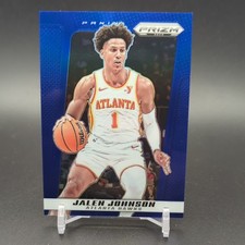 Jalen Johnson 2024-25 Panini Prizm Deca Blue Prizm /149 #96 Atlanta Hawks MIP