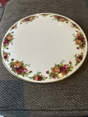 Royal Albert Old Country Roses Gateaux Teller/Ständer sieht atemberaubend aus