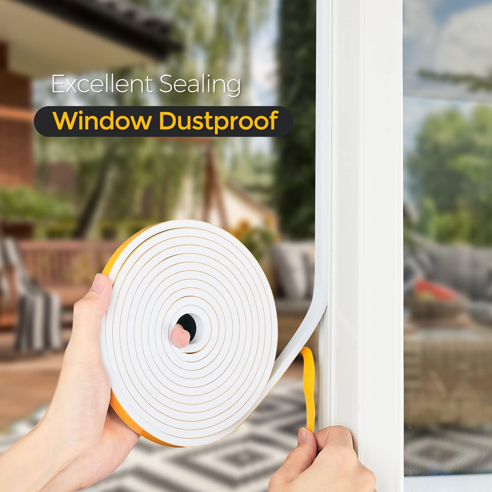 16.5 Feet Weather Stripping Door Seal- 1" Wide X 3/8" Thick Door Bottom Seal ...