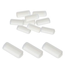 DVI Port Duct Covers Caps Silicone for DVI Female End, Transparent 15pcs