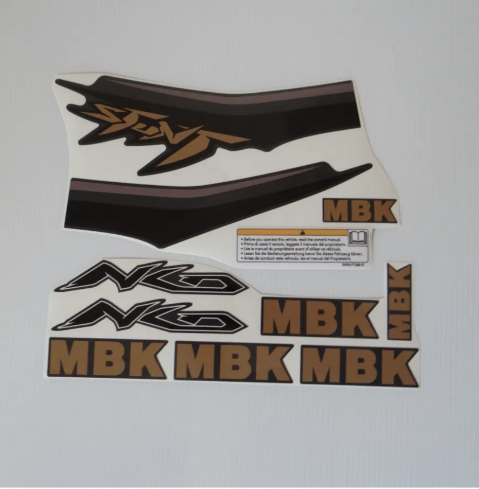 Kit Déco MBK Stunt NKD Noir - Vinyle Premium Finition Mate Haute Qualité