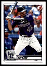 Nolan Arenado 2020 Bowman #33 Rockies MLB READ FREE SHIPPING AutographDen