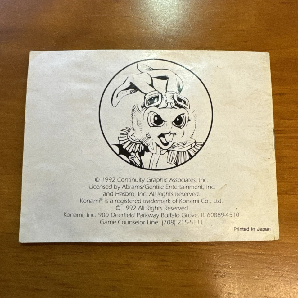 Bucky O' Hare - NES - Nintendo - Manual ONLY - Read Description - Image 2 of 3