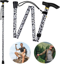 Walking Stick Folding WalkingStick Adjustable Folding Walk Sticks Leopard Print