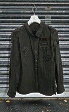 Harley-Davidson Para Hombre HDMC Manga Larga Tejida Encerada Camisa Abotonada! 3XL