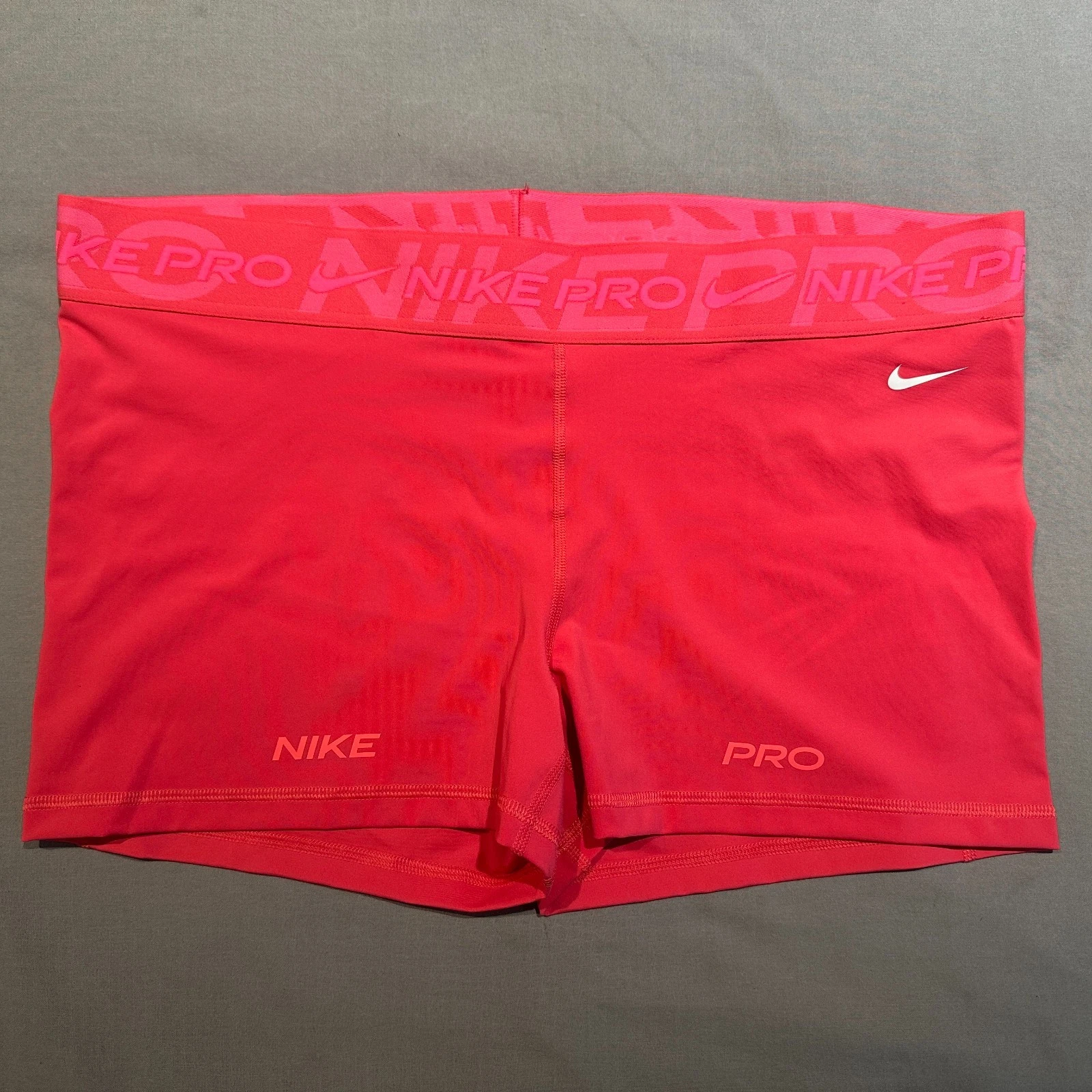 Nike Pro Midrise Graphic 3" Biker Shorts DriFit Womens Astor Pinksicle XXL