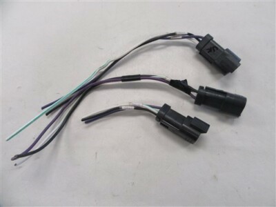 DEUTCH GAUGE HARNESS PLUG CONNECTOR 3 PIN MALE/ 3 WIRE (SET OF 3) MARINE BOAT