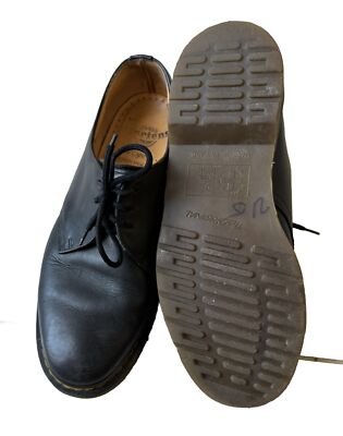 Dr. Martens Vintage 90s 3 Eye Black Oxford Made In England Shoes