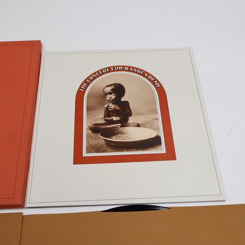 THE CONCERT FOR BANGLADESH, 3 Record Set with Book, Apple 3385 - Picture 3 of 7