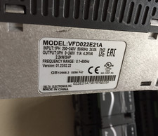 Delta VFD022E21A Inverter 2.2KW 220V