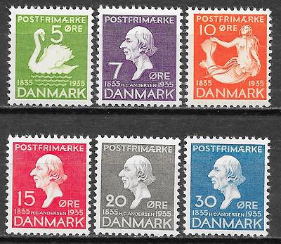 Denmark stamps 1935 YV 229-234 Andersen MNH VF | eBay