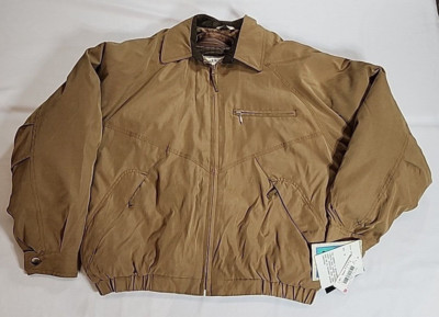 Men's Brown Aberdeen Collection Hooded Microfiber Jacket Removable Lining - M