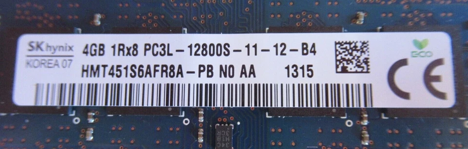 Hynix HMT451S6AFR8A-PB 4GB PC3-12800 DDR3-1600MHz non-ECC CL11 204P SoDimm Memor - Image 3 of 3