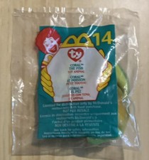 TY Teenie Beanie Babies 2000 Coral The Fish #14 McDonald's Happy Meal Vintage