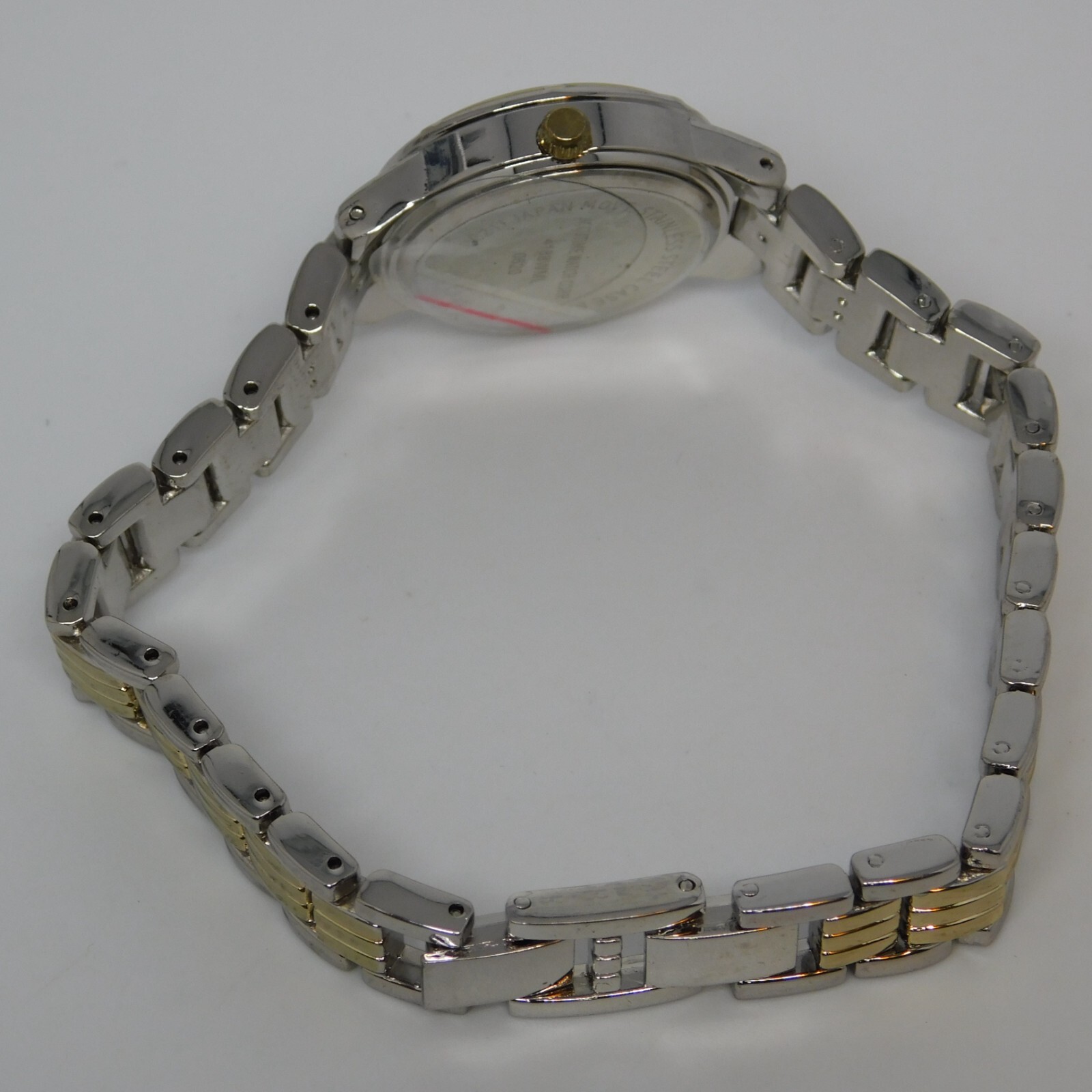 ACCUTIME WATCH CORP. Mother-of-Pearl Quartz Women's Watch Sz. 7 3/4" New Battery