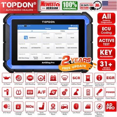 2025 ArtiDiag Pro V2.0 Bidirectional Control Full System Diagnostic K!ey Coding 