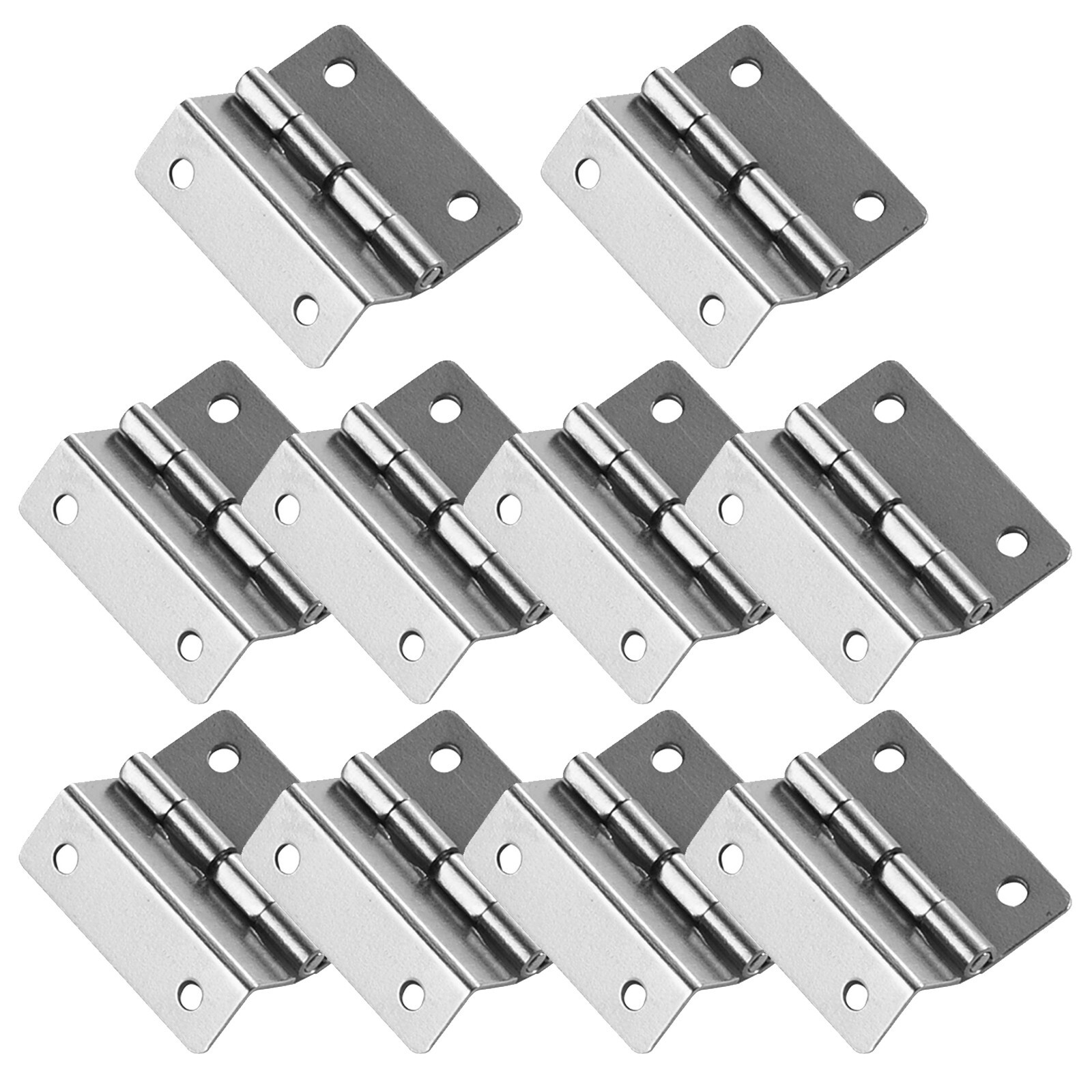 Decorative silver hinge for doors and suitable for vintage