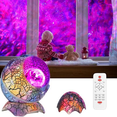 Starry Night Light Projector,Easter Decorations Eggs Star Projector Galaxy Light