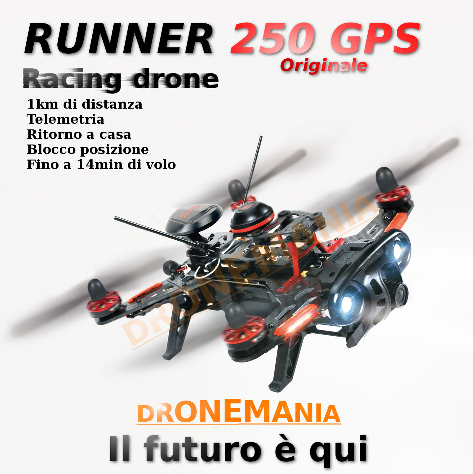 Walkera RUNNER 250 advanced GPS drone auto ritorno blocco posizione 1KM distanza