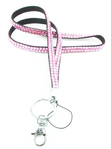 CORDÓN Collar Multicolor Estrás con Llavero para Llave Identificación Porta Insignia - Imagen 11 de 34