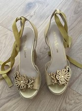 Guess By Marciano Mustard Yellow Green Colour Wedges. Size UK5