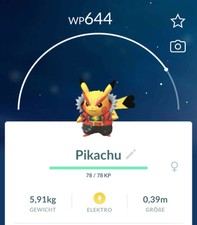 ROCKSTAR PIKACHU Pokemon Go SHINY SCHILLERND