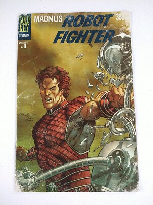 Magnus Robot Fighter 1 RARE Larry's Comics Variant 2014 Dynamite Gold Key Homage