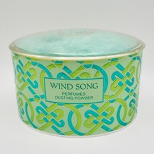 Prince Matchabelli Windsong vintage perfumed dusting powder sealed puff 5 oz.