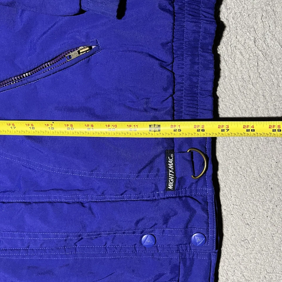 Mighty-Mac Jacket Mens XL Norsac Duck Down Blue Long Sleeve Full Zip Snap Heavy - Image 3 of 4