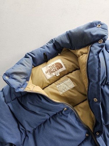 Vintage 1970s The North Face Brown Label Blue Puffer Jacket Goose Down XS - Picture 6 of 10