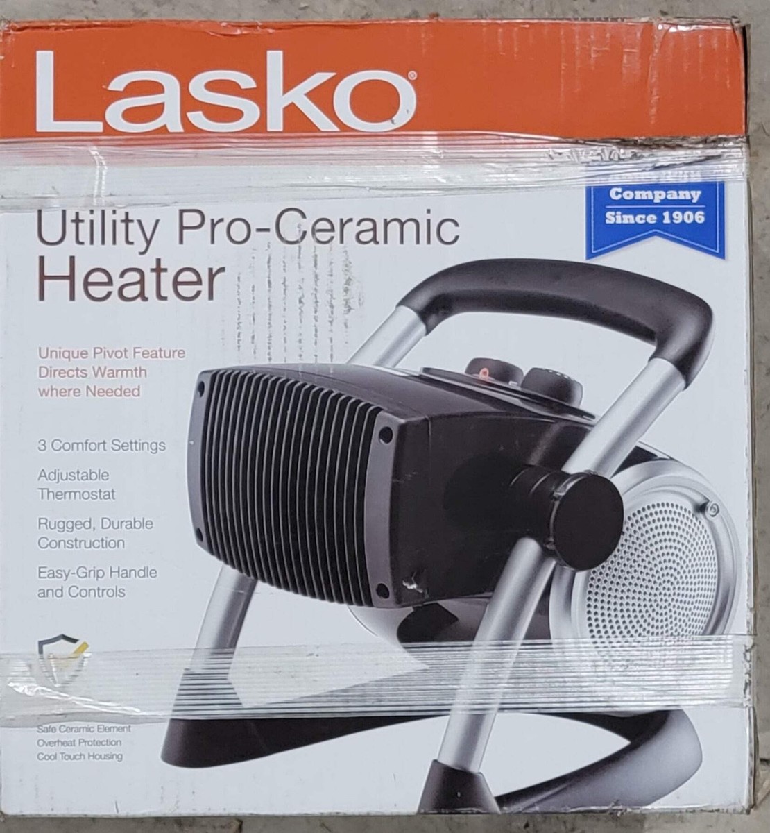 Lasko 5919 1500W Pro-Ceramic Utility Electric Portable Heater