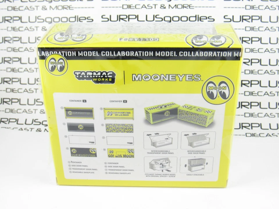 Tarmac Works 2021 Collab64 Accessories Set of (2) MOONEYES Shipping Containers - Image 3 of 4