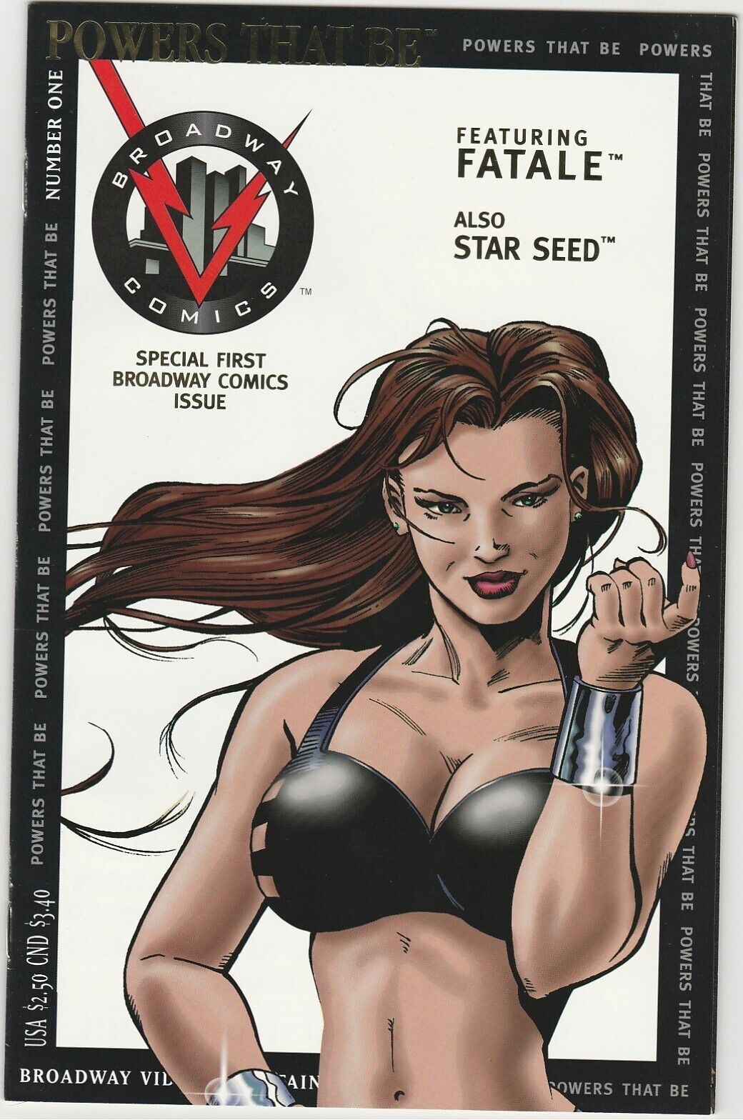 Powers That Be #1 Fatale Star Seed Broadway Comic 8.0 VF Very Fine SPAWN GAME AD