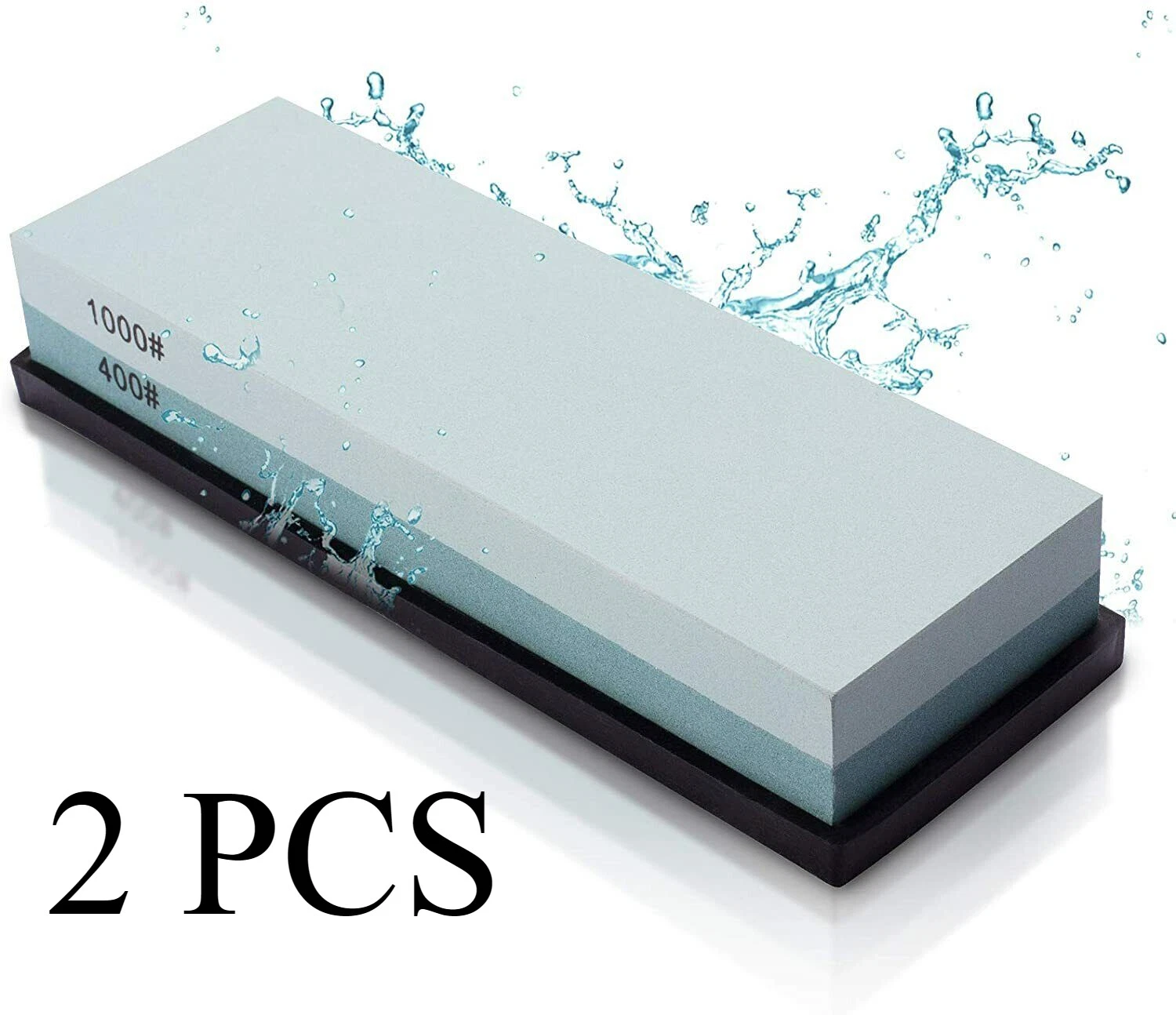 Kitchen Knife Sharpening Stone Dual Water Whetstone Set 400/1000 Grit Sharpener