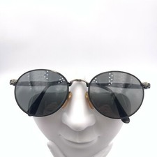 Vintage Silver Dollar Camille Black Metal Silver Sunglasses Korea FRAMES ONLY