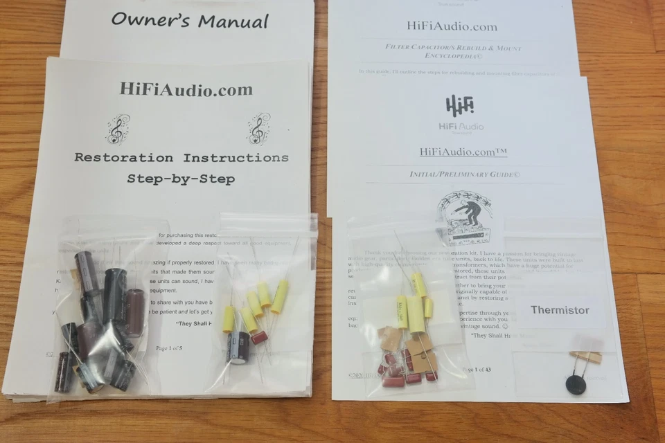 Ampex 351 Kit Restauración Actualización Recapitulación Condensador Fijar Reconstrucción Foto 4 de 4
