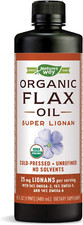 Organic Flax Oil Super Lignan, Everyday Diet Omega-3 Essential Fatty Acid, 16 Oz