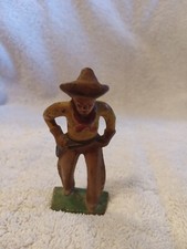 VINTAGE GREY IRON G52 COWBOY Original Steel Figure