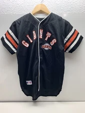 Mighty Mac Sports Black Giants Baseball Jersey # 25 Bonds Size 16 - 18 L