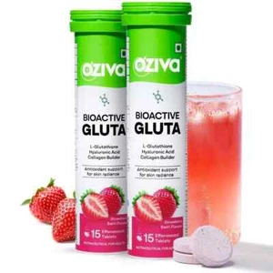 OZiva Bioactive Glutathione Tablets for Radiant Skin 30 Effervescent Tablets