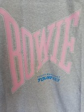 DAVID BOWIE 1983 Serious Moonlight vintage UK concert shirt Large Never Worn
