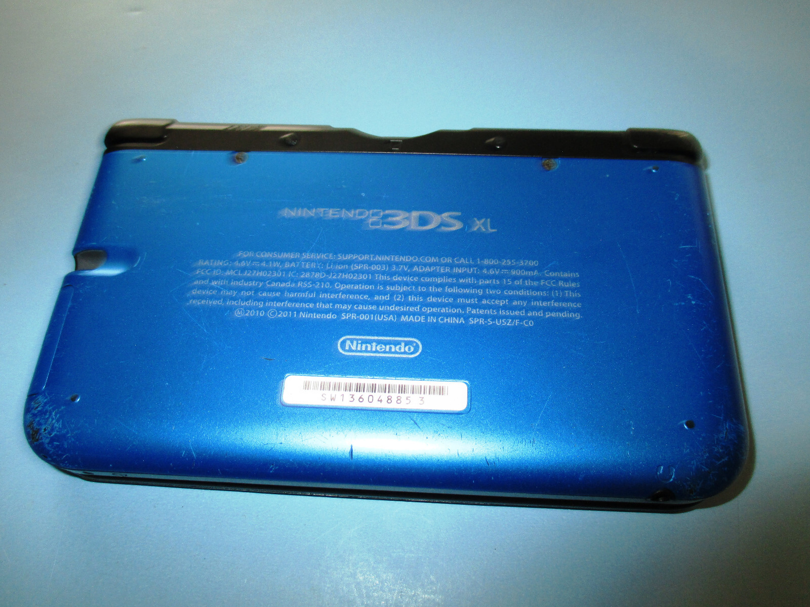 Nintendo 3DS XL Blue System Broken Hinge Works FREE Shipping! 45496780586 eBay