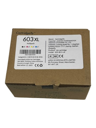 4x Cartridgeify 603 XL (Black) Ink Cartiridges