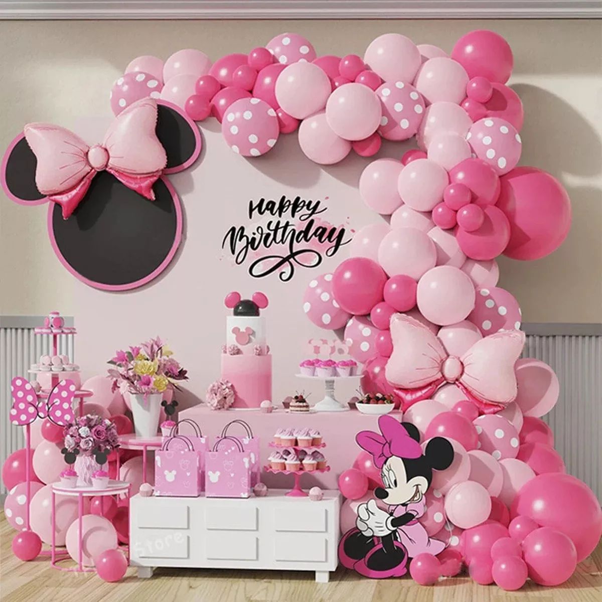 Minnie mouse baby shower decorations hotsell party city