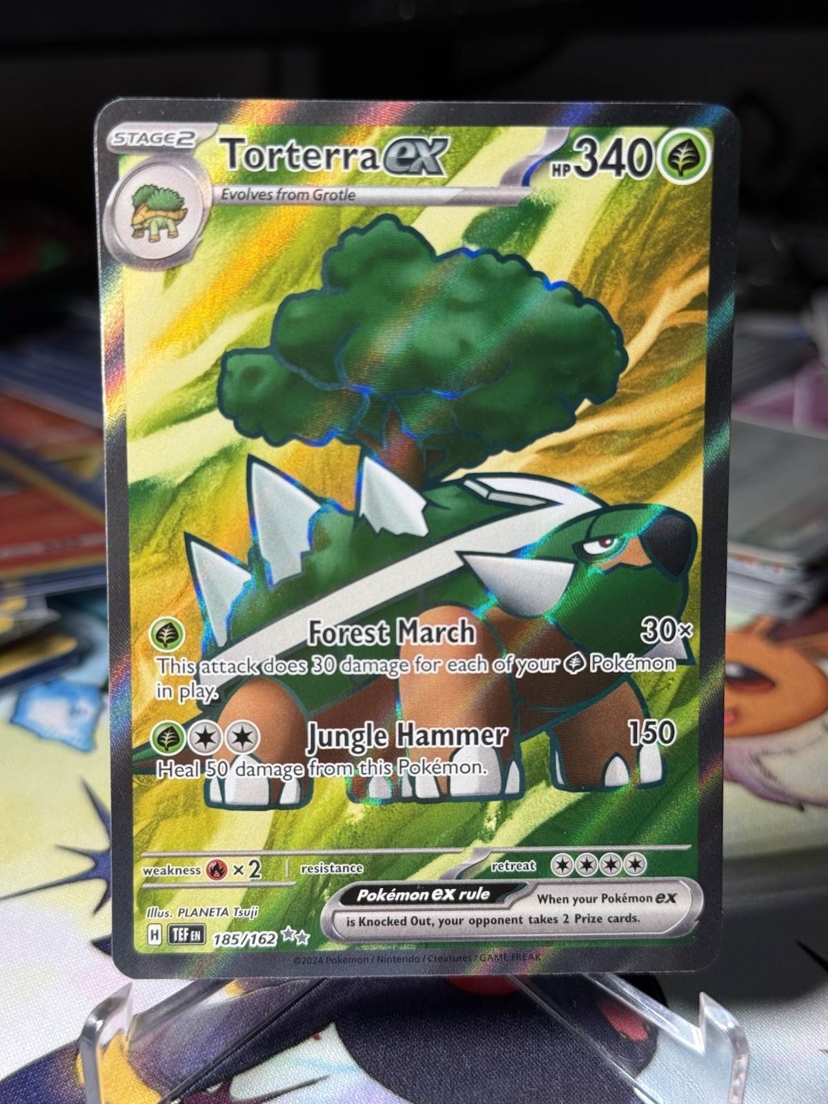 Pokemon TCG Torterra ex 185/162 Temporal Forces
