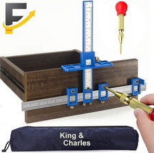 Cabinet Hardware Jig Cabinet Handle Jig with Automatic Center Punch Avoid Jitter