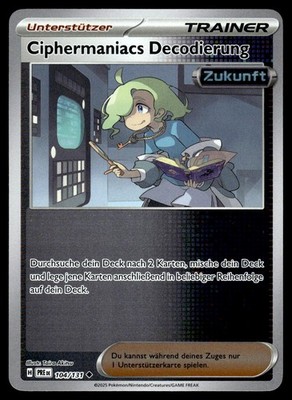 Ciphermaniacs Decodierung 104/131 Prismatic Evolutions Reverse NM Deutsch