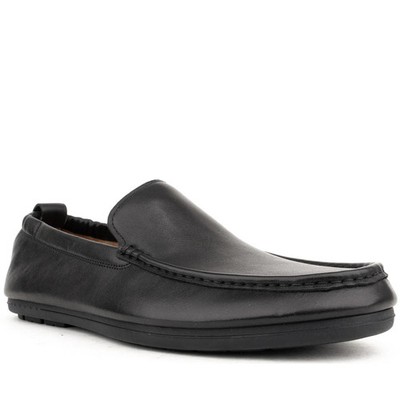 La Conte Herren Schwarze Leder Loafer Freizeit LAC3969-20340