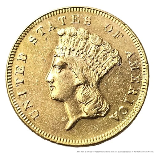 1870 Indian Princess Head Gold Dollar — photo from the most recent tracked eBay sale